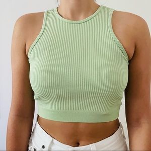 PacSun Light Green Tank Top